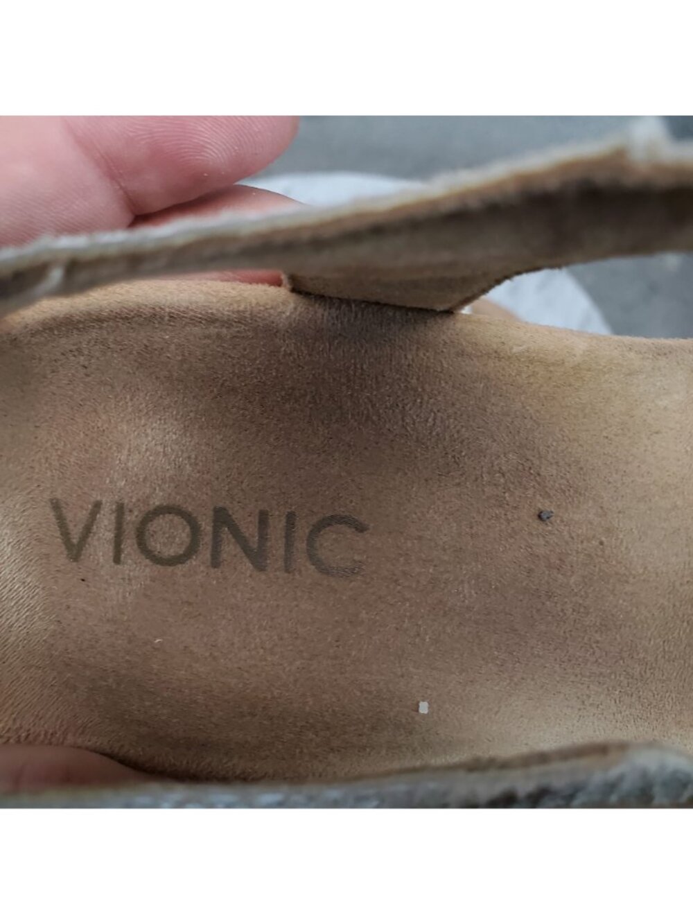 Vionic Shoes Womens Size 8 Noble Laurie White Leather Wedge Sandals - Picture 8 of 11